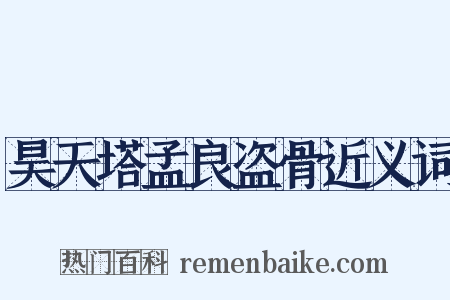 昊天塔孟良盗骨近义词是什么意思的图片